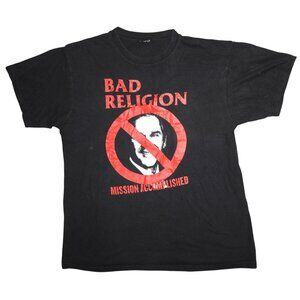 Vintage Bad Religion Mission Accomplished George Bush T-Shirt Medium Band Tee